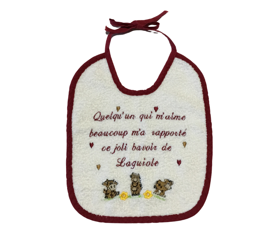 Bavoir -TERRES ET COULEURS - 6 / 12 Mois