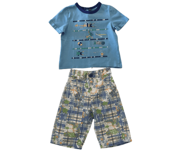 Ensemble Tee-shirt + Pantacourt