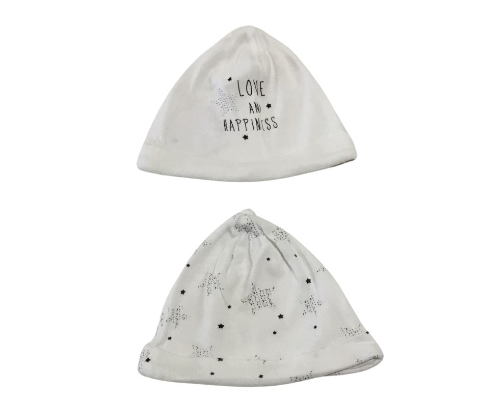 Bonnet - Lot de 2 - Taille 0/1 Mois