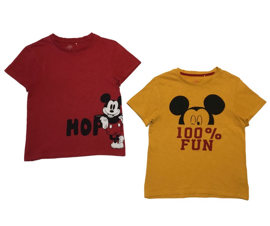 Tee-shirt - Lot de 2 - DISNEY - Taille 10 Ans