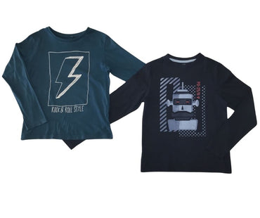 Tee-shirt ML - Lot de 2 - KIABI - Taille 8 Ans