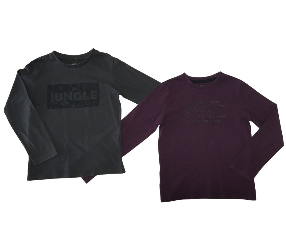 Tee-shirt ML - Lot de 2 - KIABI - Taille 8 ans